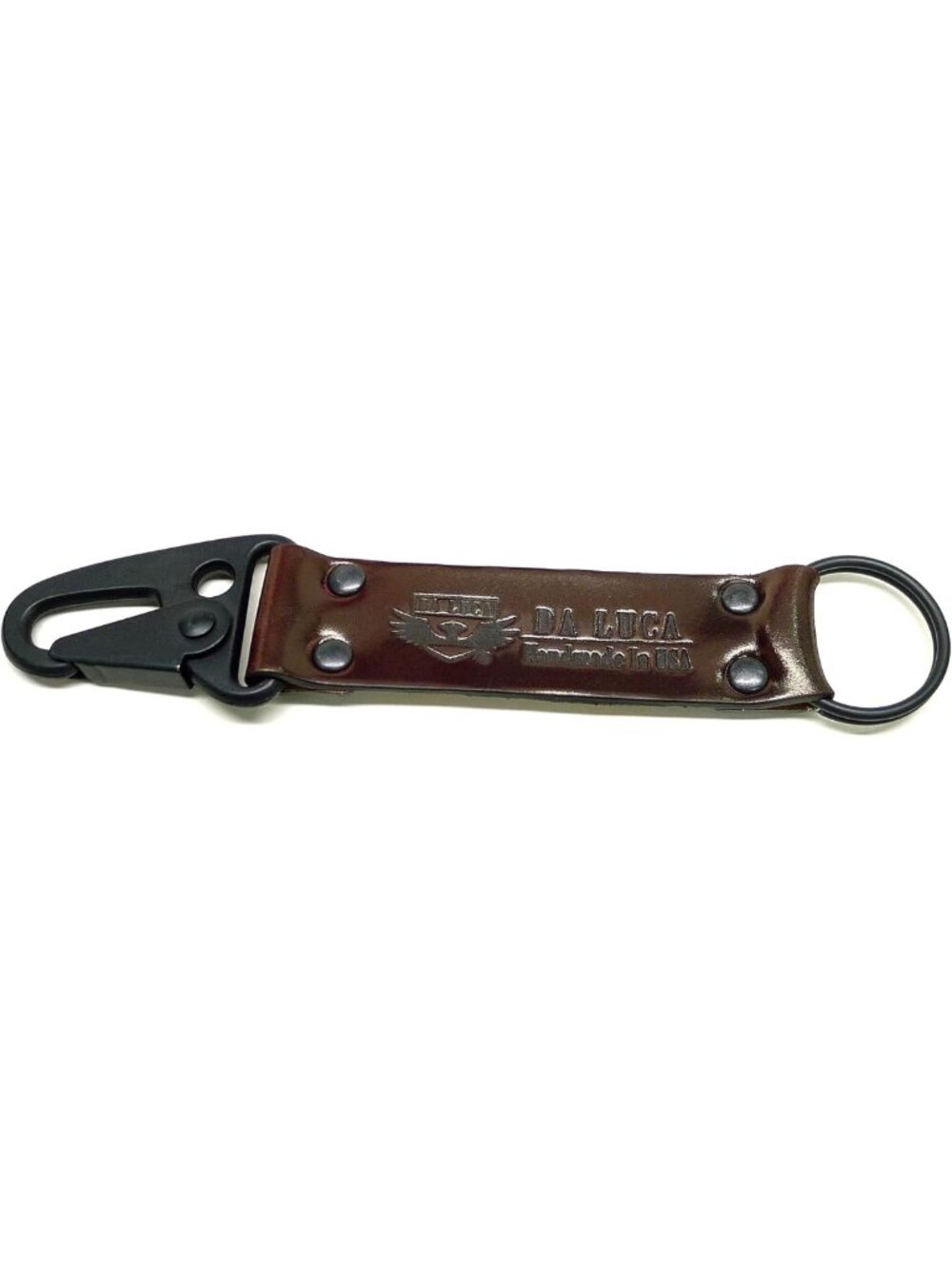 Stylish Made in USA Leather Key Chain - Durable Chromexcel & Shell Cordovan